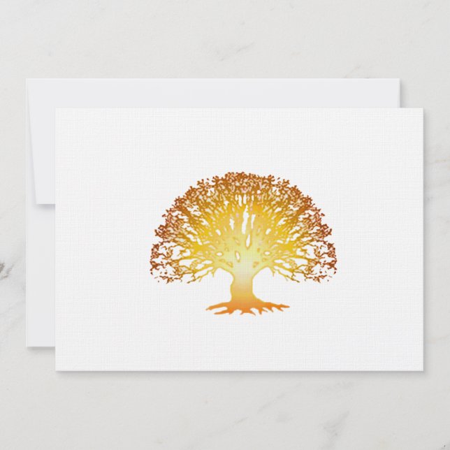 Invitación de árbol brillante (Anverso)