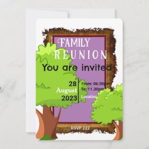 Invitación de árbol de familia