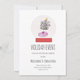 Invitación de árbol de garabatos de fiesta de Navi