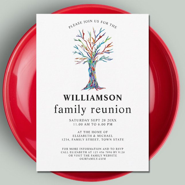 Invitación de árbol familiar de Reunión familiar (Subido por el creador)