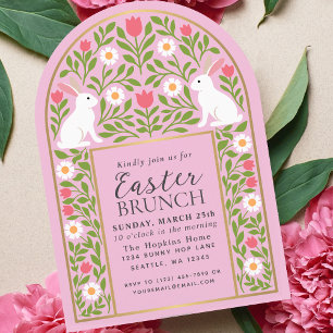 Invitación de Arco de Brunch de Pascua de Arte Pop