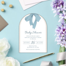 Invitación de Arco de Cumpleaños con Lazo de Cinta