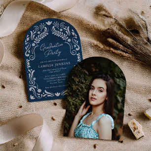 Invitación de Arco de Fotos de Graduación Fiesta A