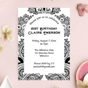 invitación de arco de paisley