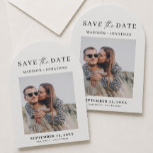 Invitación de arco para guardar la fecha de boda c