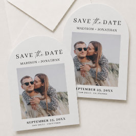 Invitación de arco para guardar la fecha de boda c