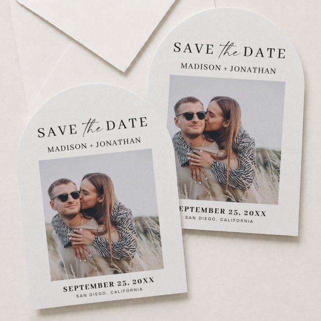 Invitación de arco para guardar la fecha de boda c (Subido por el creador)