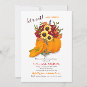 Invitación de Arreglo Floral de Calabaza