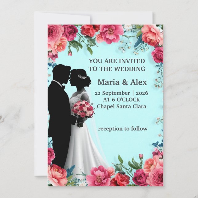 ✨ Invitación de Arte de Boda para Celebración de N (Anverso)