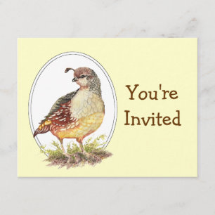 Invitación de aves de corral de California
