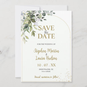Invitación de Aviso de Salvaguarda de Acuarela Her