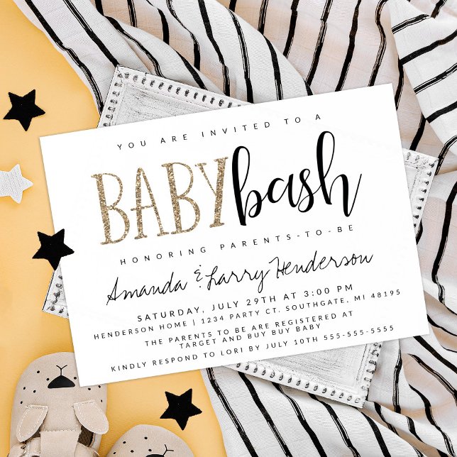 Invitación de Baby Bash para parejas a baby shower (Subido por el creador)