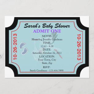 Invitación de Baby Boy Admite una Personalizada