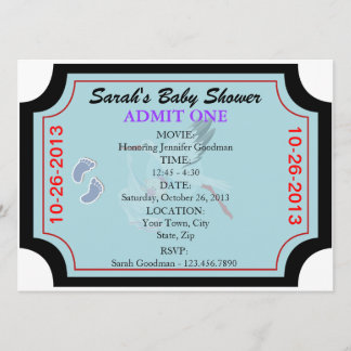 Invitación de Baby Boy Admite una Personalizada