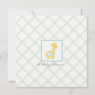 Invitación de Baby Giraffe en Baby Shower - Chico