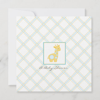 Invitación de Baby Giraffe en Baby Shower - Chico
