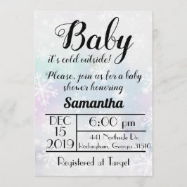 Invitación de Baby It's Cold Outside