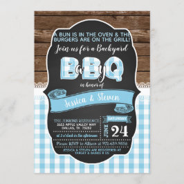 Invitación de Baby Q Baby Shower para el niño - Az