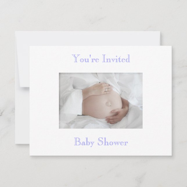 Invitación de Baby Shower (Anverso)