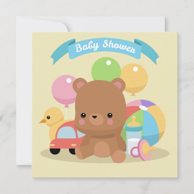Invitación de Baby Shower (Anverso)
