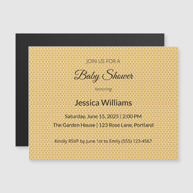 ¡Invitación de Baby Shower! (Anverso/Reverso)
