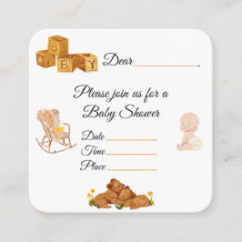 Invitación de Baby Shower