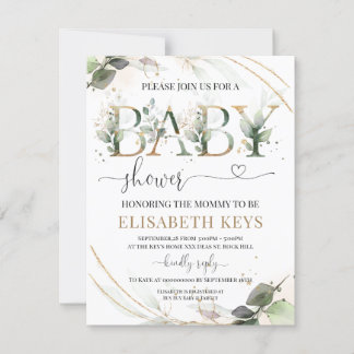 Invitación de Baby Shower