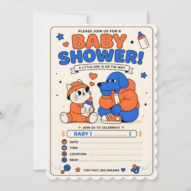 invitación de baby shower (Anverso)