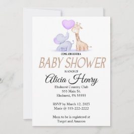 invitación de Baby Shower