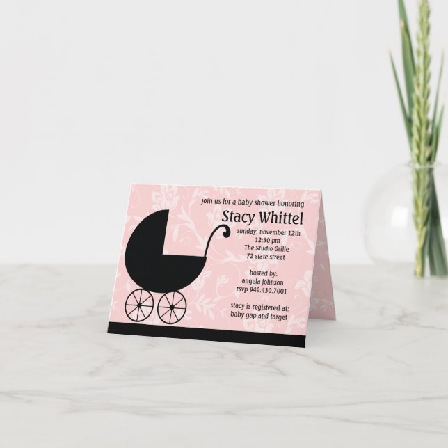 Invitación de Baby Shower (Anverso)