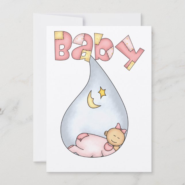 Invitación de Baby Shower (Anverso)