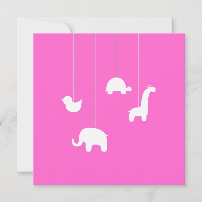 Invitación de Baby Shower (Anverso)