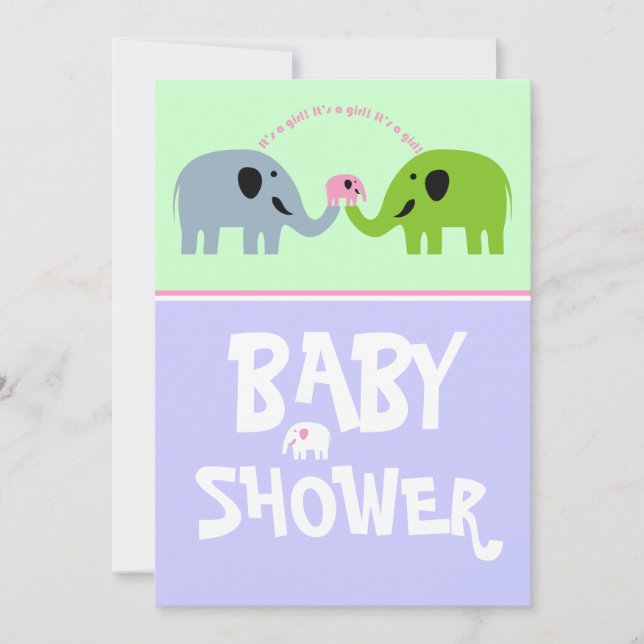 Invitación de Baby Shower (Anverso)
