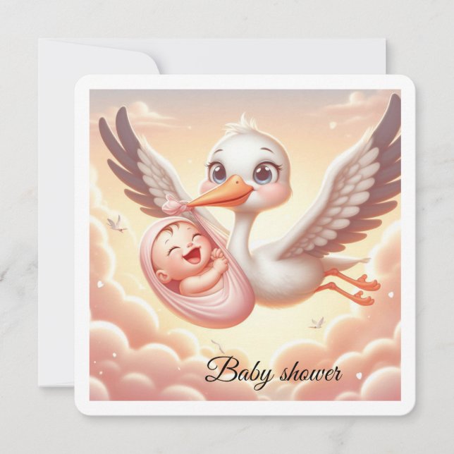 Invitación de Baby Shower (Anverso)