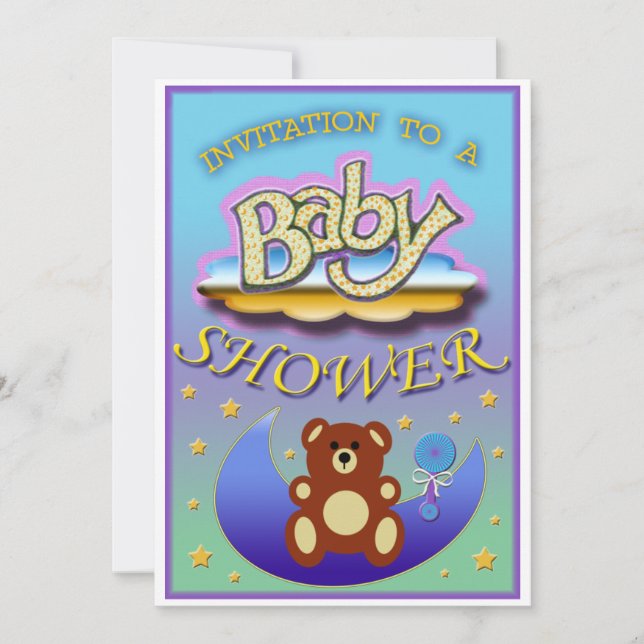 Invitación de Baby Shower (Anverso)