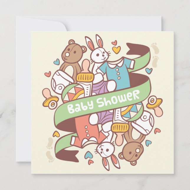 Invitación de Baby Shower (Anverso)