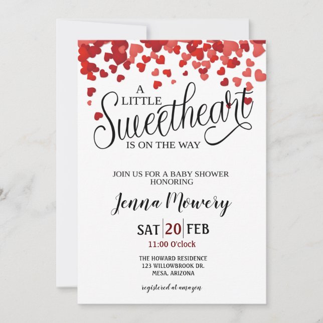 INVITACIÓN DE BABY SHOWER (Anverso)