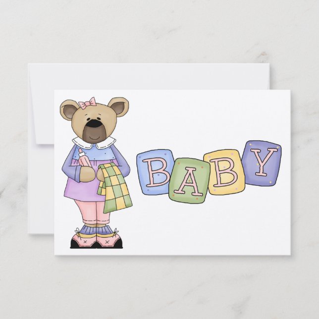 Invitación de Baby Shower (Anverso)