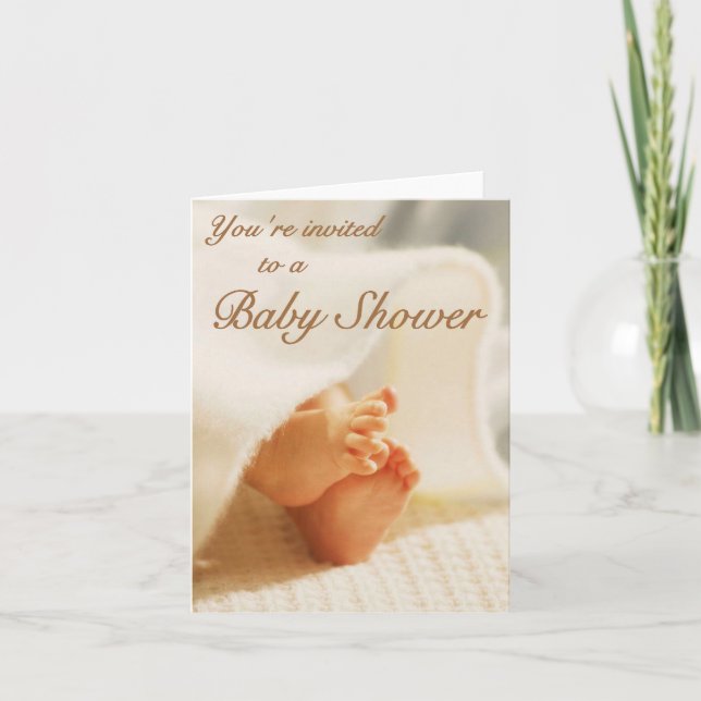 Invitación de Baby Shower (Anverso)