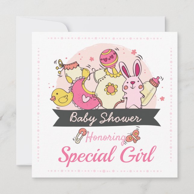 Invitación de Baby Shower (Anverso)