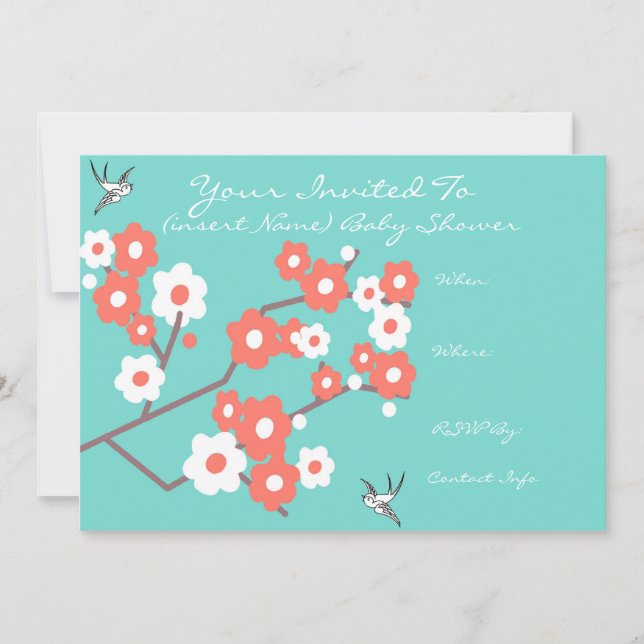 Invitación de Baby Shower (Anverso)