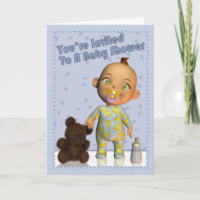 Invitación de Baby Shower (Anverso)