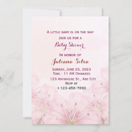 Invitación de Baby Shower