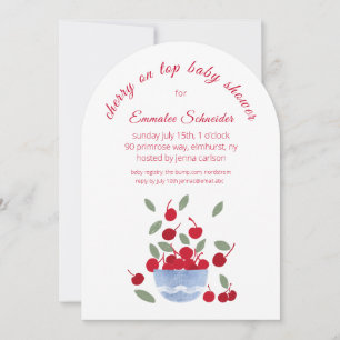 Invitación de Baby Shower a acuarela sobre el tema