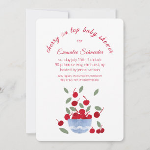 Invitación de Baby Shower a acuarela sobre el tema