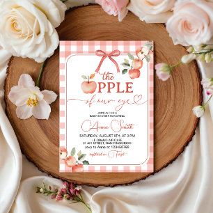 Invitación de Baby Shower a Cuadros La Niña de Nue