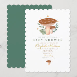 Invitación de Baby Shower a la acuarela de poca se