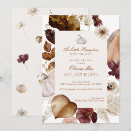 Invitación de Baby Shower a la acuarela Un pequeño