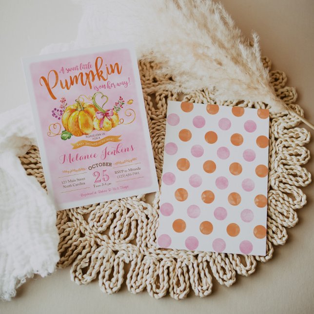 Invitación de Baby Shower a la caída de calabaza (Subido por el creador)