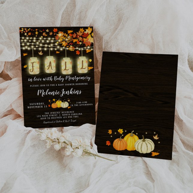 Invitación de Baby Shower a la caída de calabaza r (Subido por el creador)